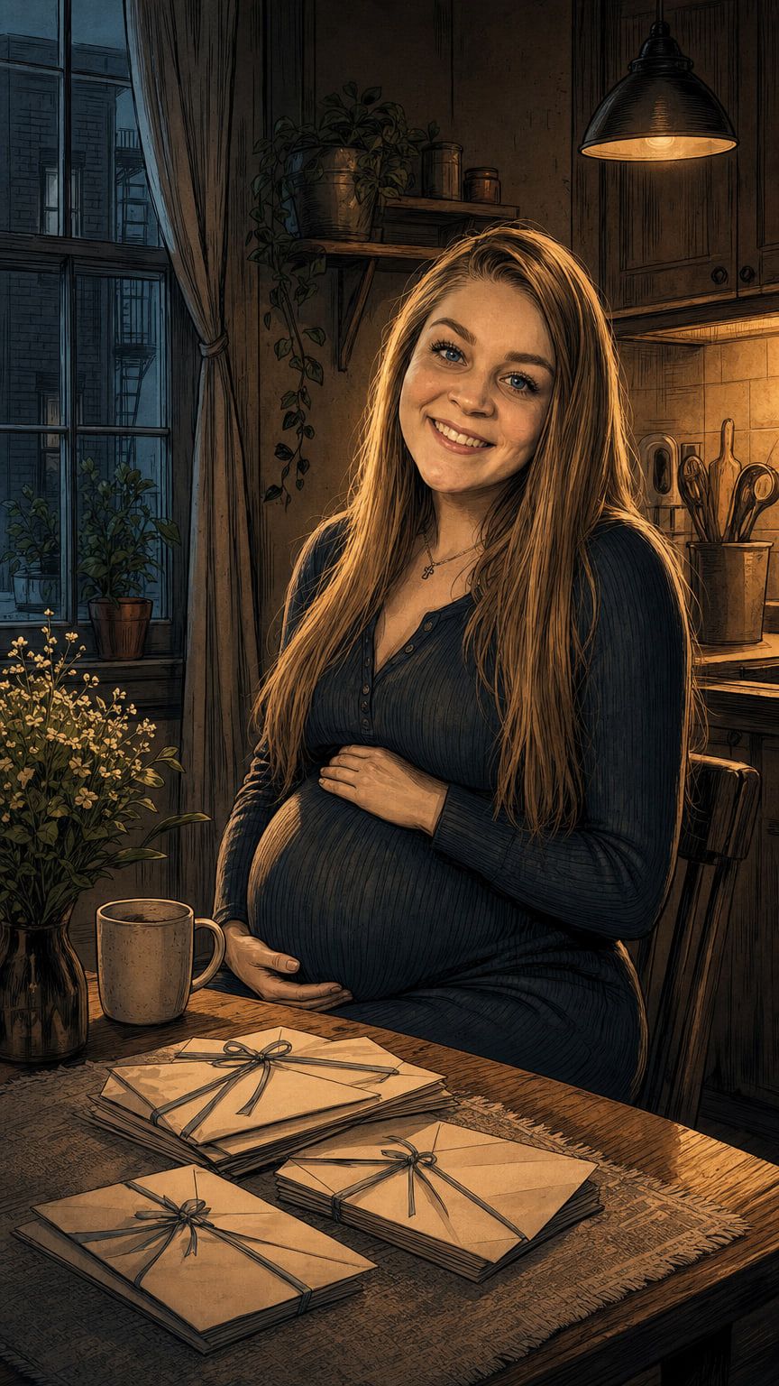 Illustration from the episode: liese and invitations, Behind Door Four: The Liese Dodd Case
